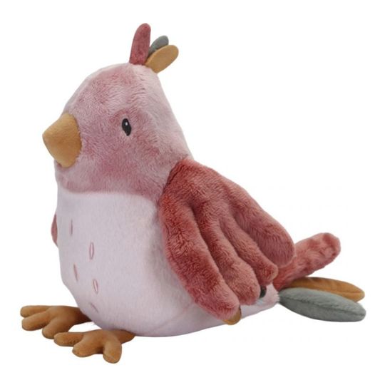 Little Dutch - Morbido Peluche - Uccellino Olivia - 20cm Flowers & Butterflies