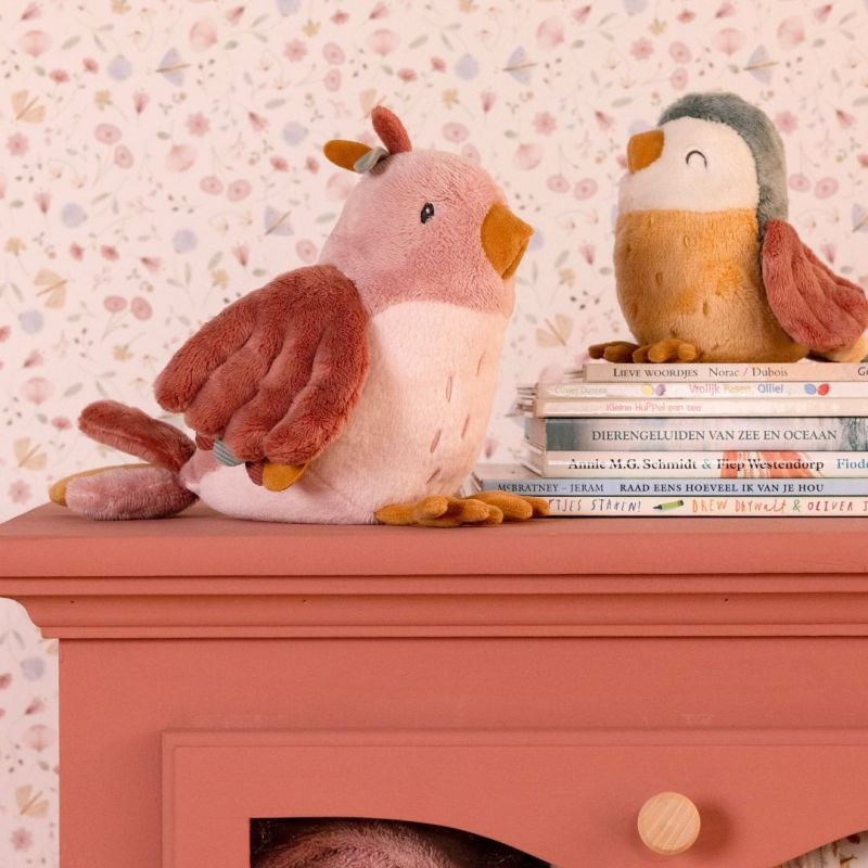 Little Dutch - Morbido Peluche - Uccellino Olivia - 20cm Flowers & Butterflies
