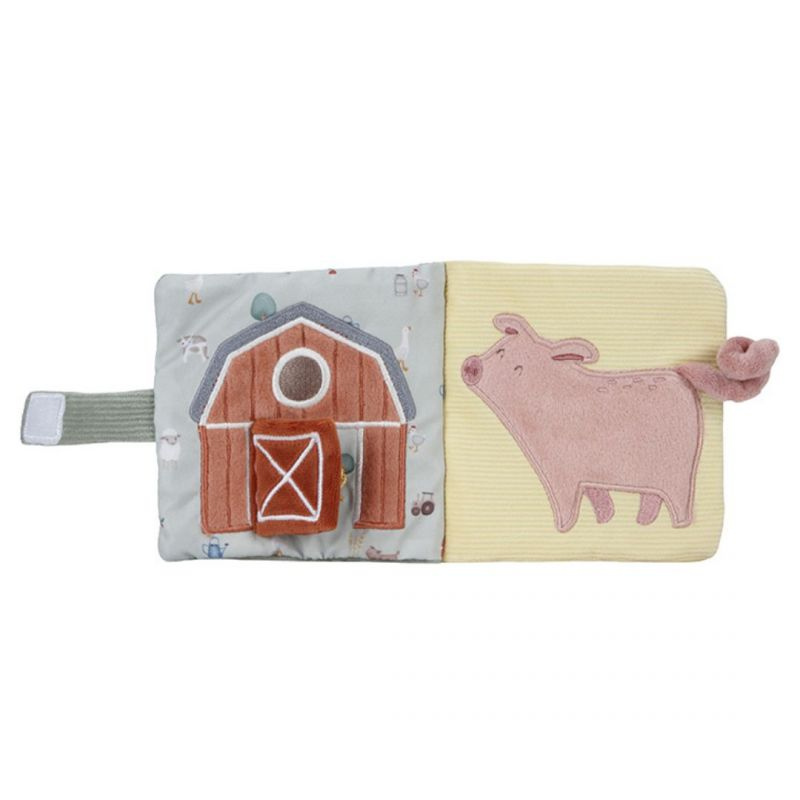 Little Dutch - Libro in stoffa multi attività con gancio per passeggino - Little Farm