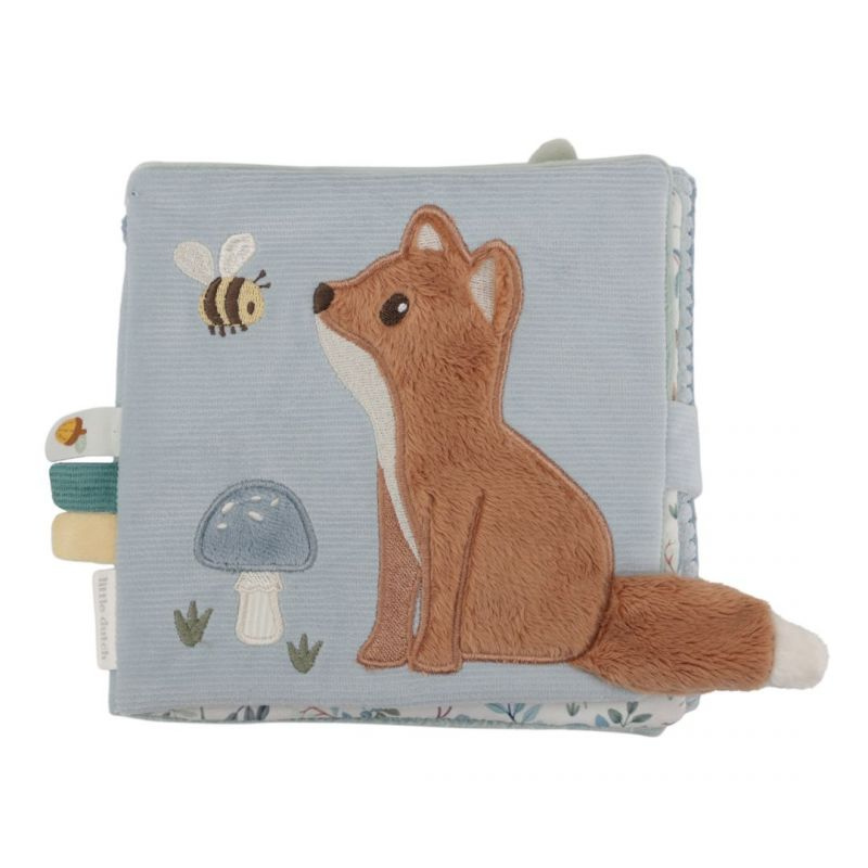 Little Dutch - Libro in stoffa multi attività - blu - Forest Friends