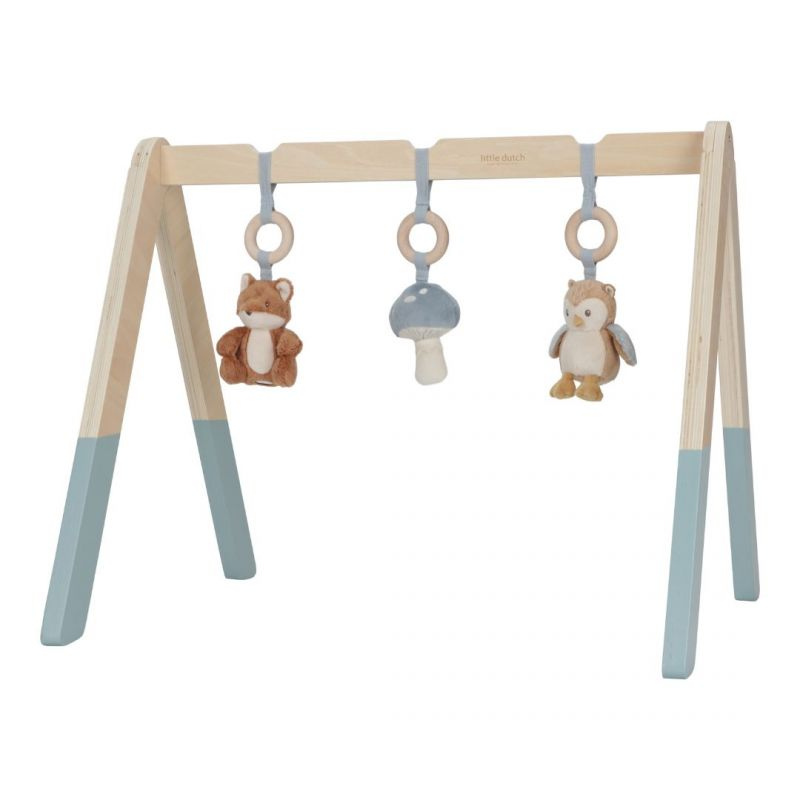 Little Dutch - Palestrina in legno - blu - Forest Friends