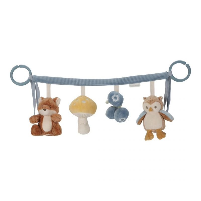Little Dutch - Gioco multi attività da passeggino - blu - Forest Friends
