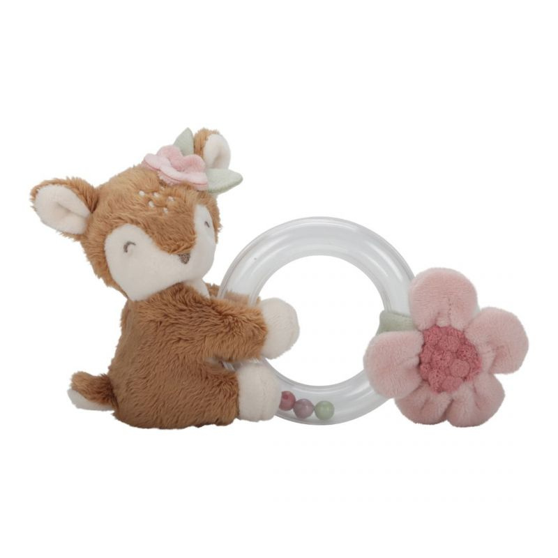 Little Dutch - Sonaglio con Anello - cerbiatto rosa - Fairy Garden