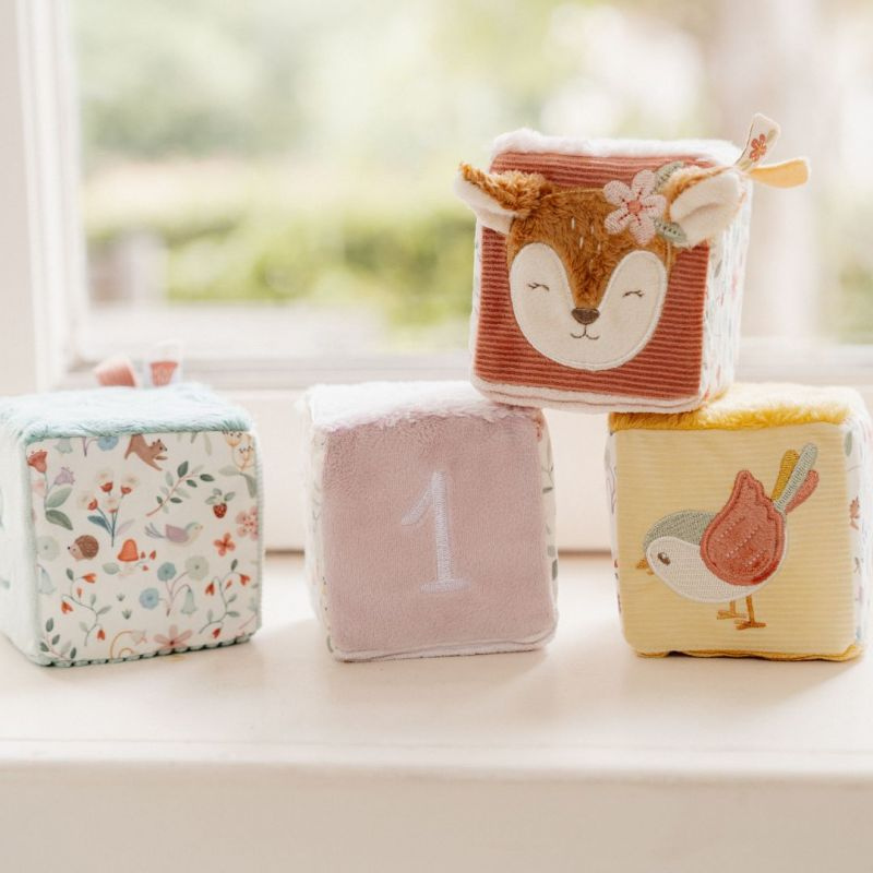 Little Dutch - Cubi morbidi sensoriali per neonati - set 4 pezzi - Fairy Garden