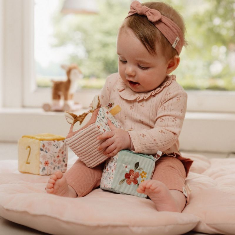 Little Dutch - Cubi morbidi sensoriali per neonati - set 4 pezzi - Fairy Garden