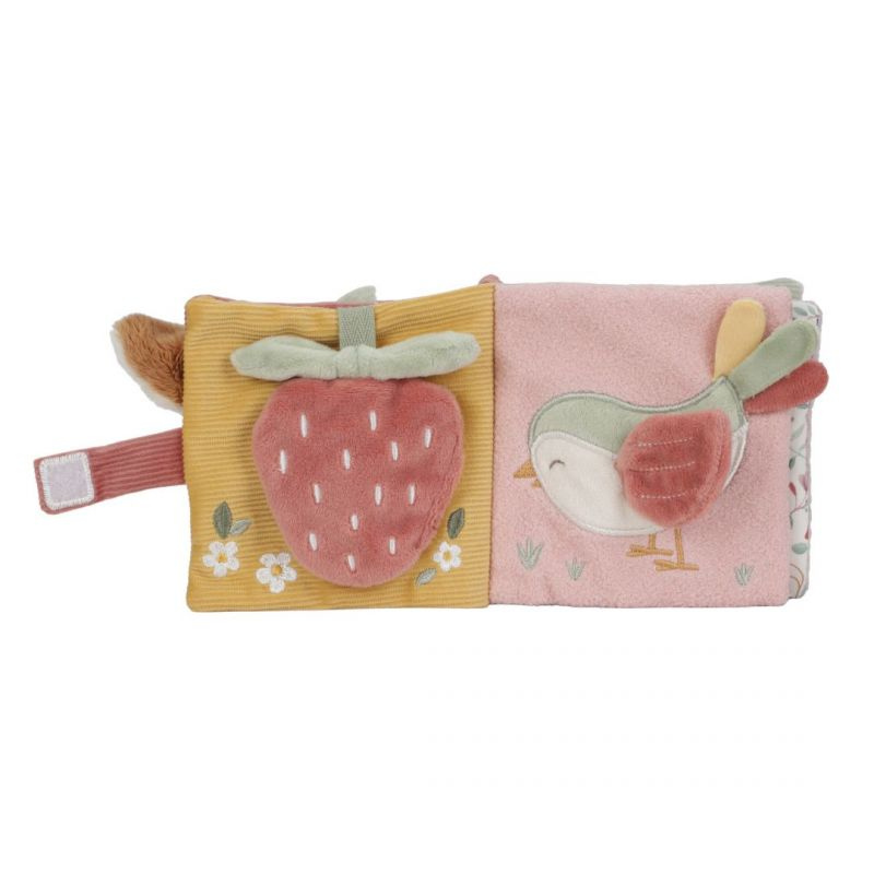 Little Dutch - Libro in stoffa multi attività con gancio per passeggino - rosa - Fairy Garden