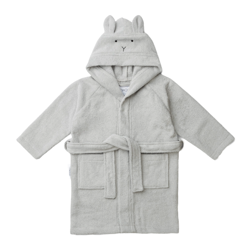 Liewood Accappatoio Lily Coniglio Grigio | Morbido Cotone Bio