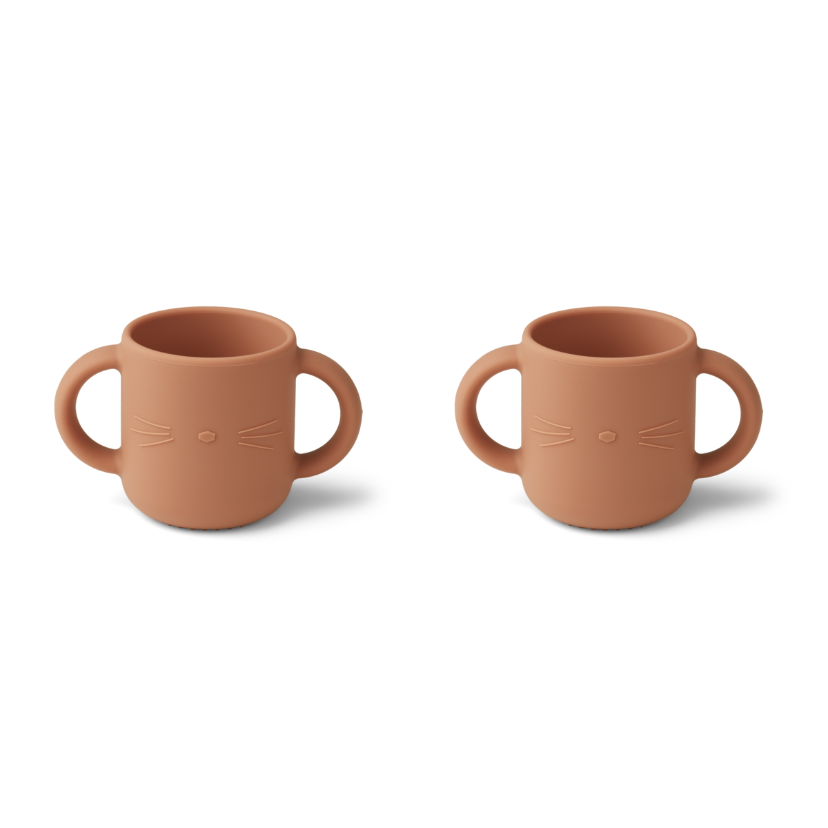 Liewood - Gene - 2-pack Tazza in Silicone - Gatto rosa