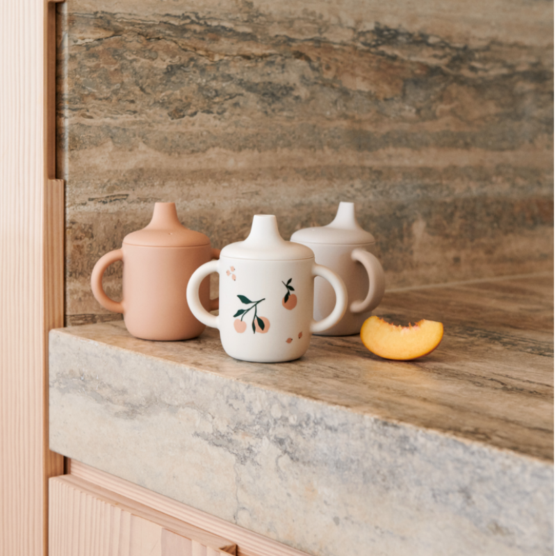 Liewood Neil Sippy Cup Rosa | Bicchiere Silicone Beccuccio Bimbi