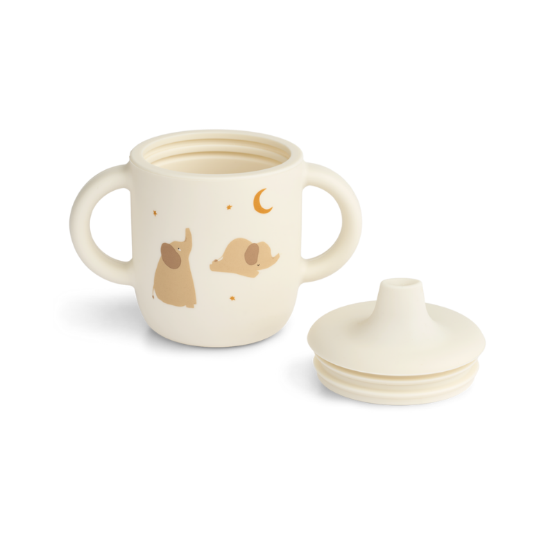 Liewood Neil Sippy Cup Elefantini | Bicchiere Silicone Beccuccio Bimbi