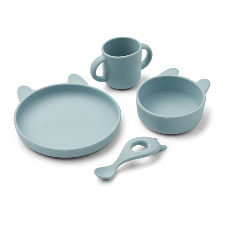 Liewood - Vivi - Set Pappa 4 Pezzi - Coniglio blu