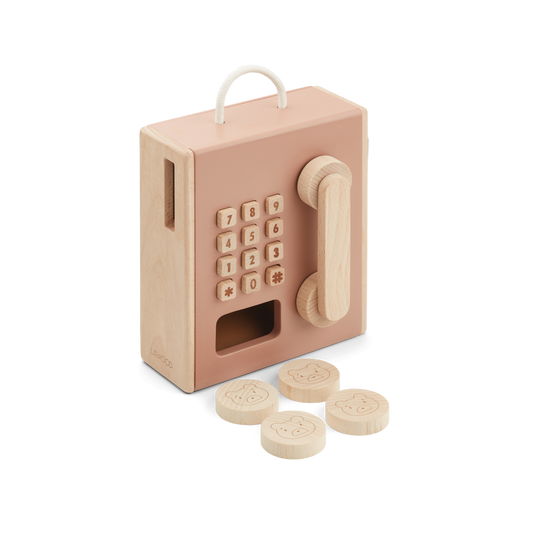 Liewood - Rufus - telefono per bambini in legno - Rosa