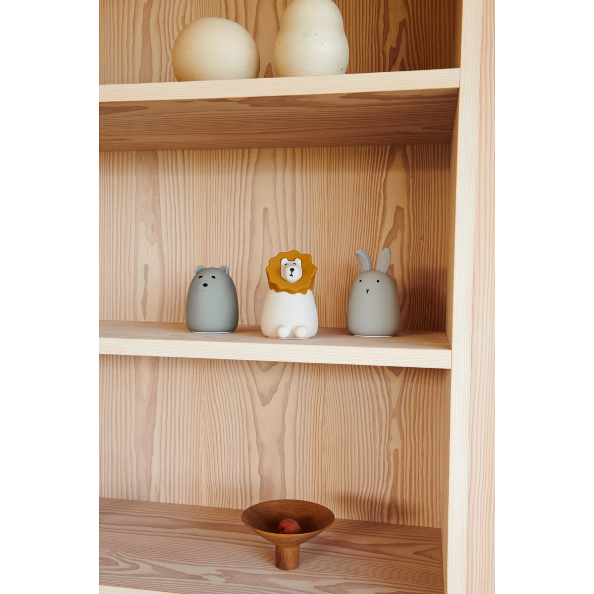 Liewood - Winston - Lampada piccola portatile morbida in silicone - Coniglietto grigio