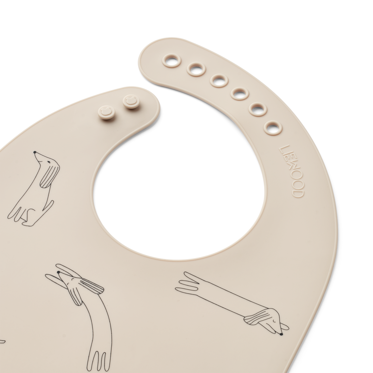 Liewood - Tilda - Set 2 bavagli in silicone con tasca - Cagnolino