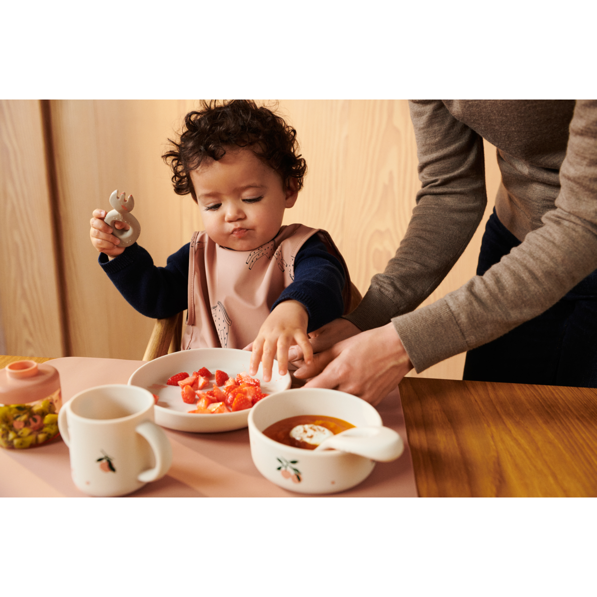 Liewood - Vivi - Set Pappa 4 Pezzi - Pesche