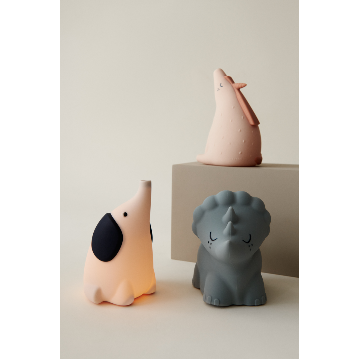 Liewood - Winston - Lampada piccola portatile morbida in silicone - Elefante