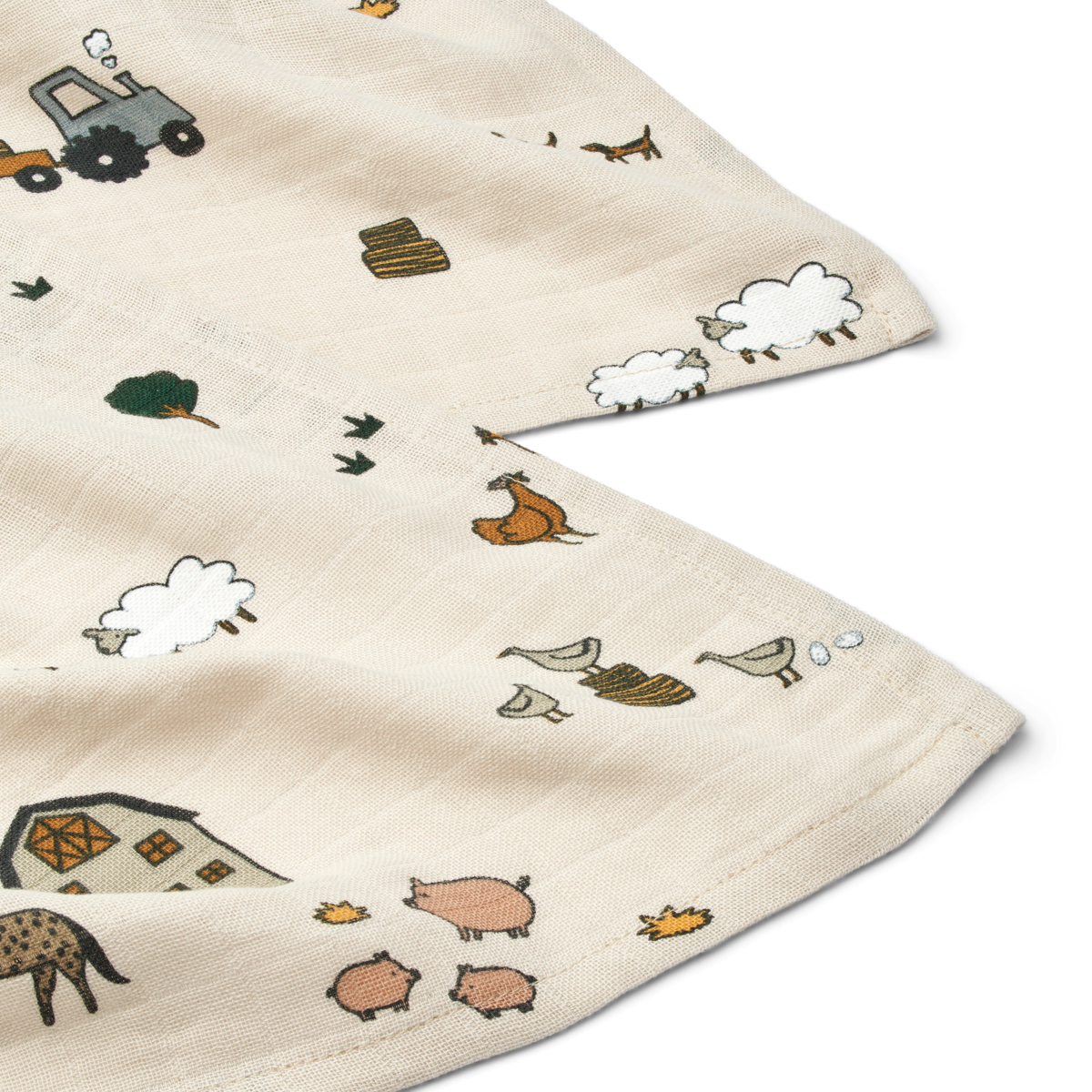 Liewood - Lewis - 2-pack Mussola 65x65 cm - 100% Cotone Organico - Fattoria