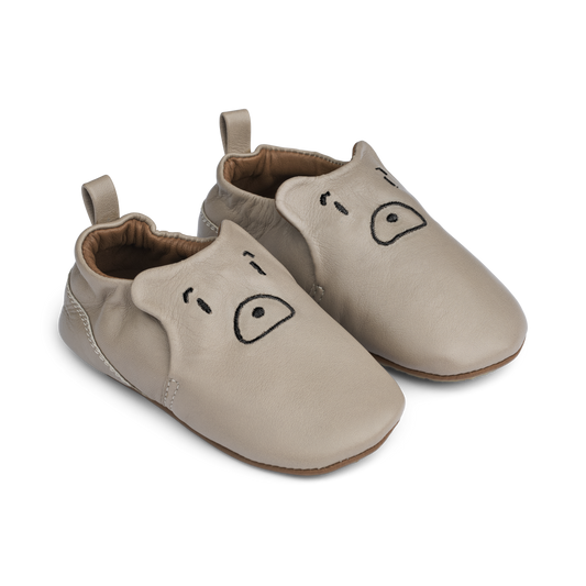 Liewood - Eliot - Pantofole in Pelle - Orso grigio