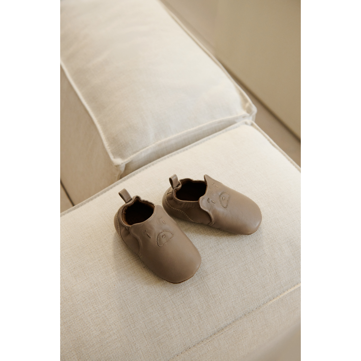 Liewood - Eliot - Pantofole in Pelle - Orso grigio