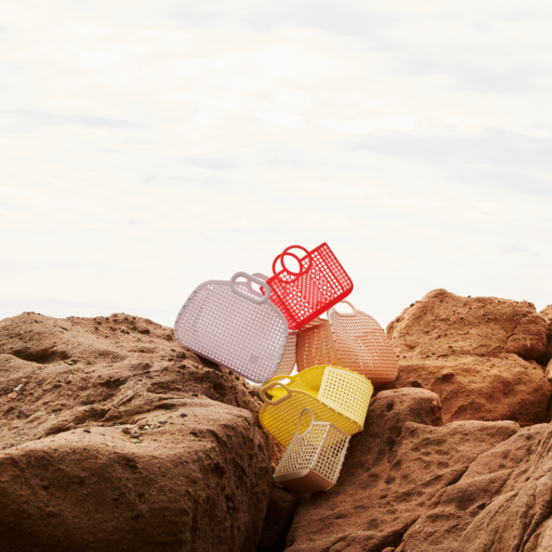 Liewood - Adeline - Borsa traforata da spiaggia a cestino - Rosa antico