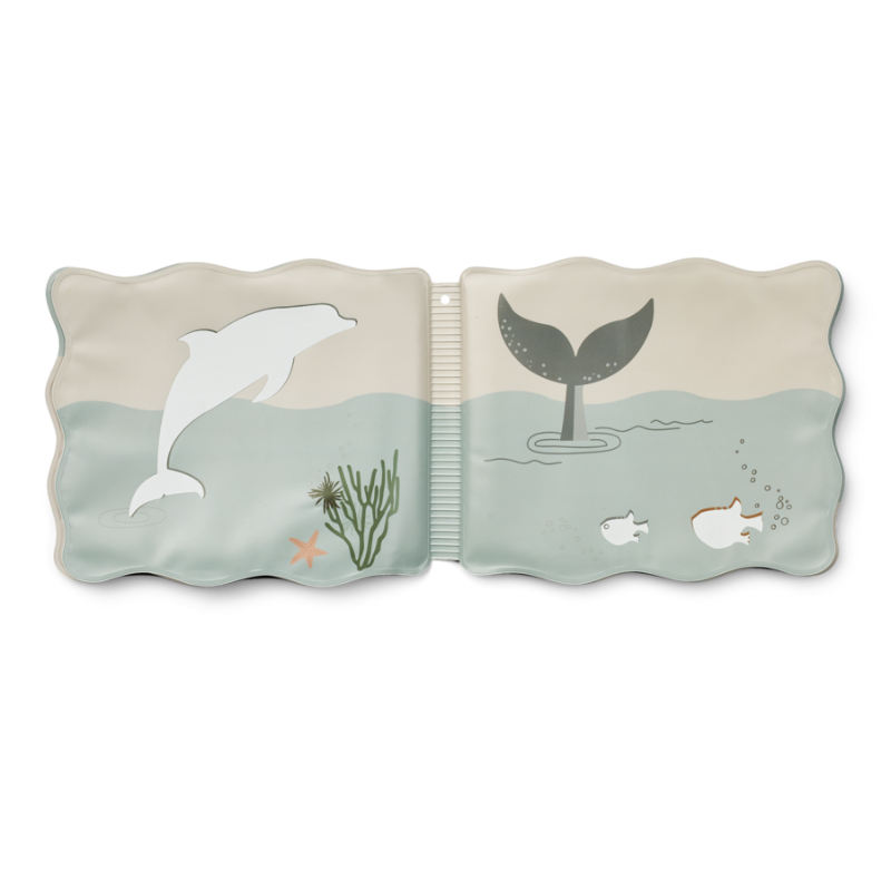 Liewood - Waylon - Libro magico per il bagnetto - Animali del Mare