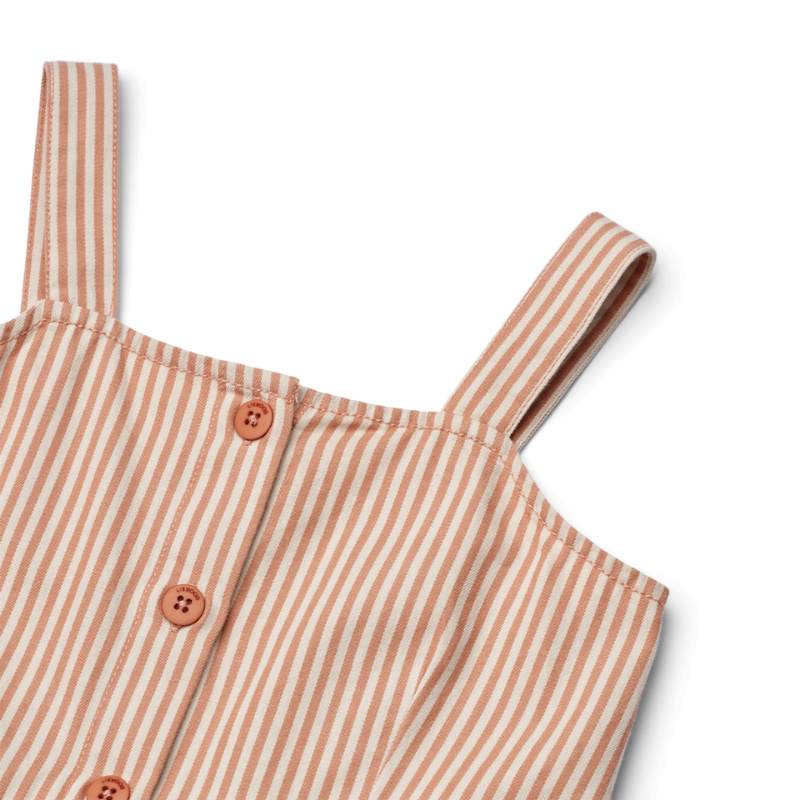 Liewood - Zia - Abito in cotone organico - Righe Rosa e Sabbia