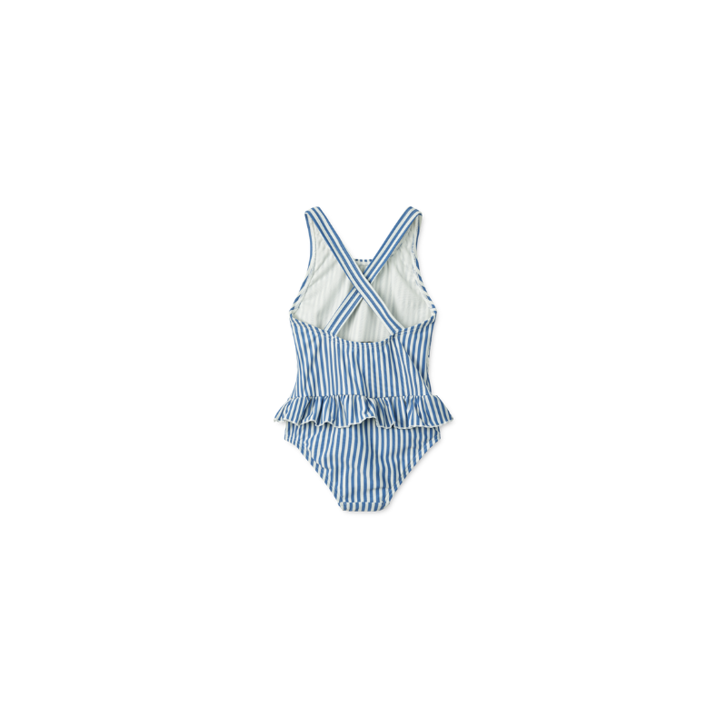 Liewood - Amara - Costume intero - Righe Blu e Crema