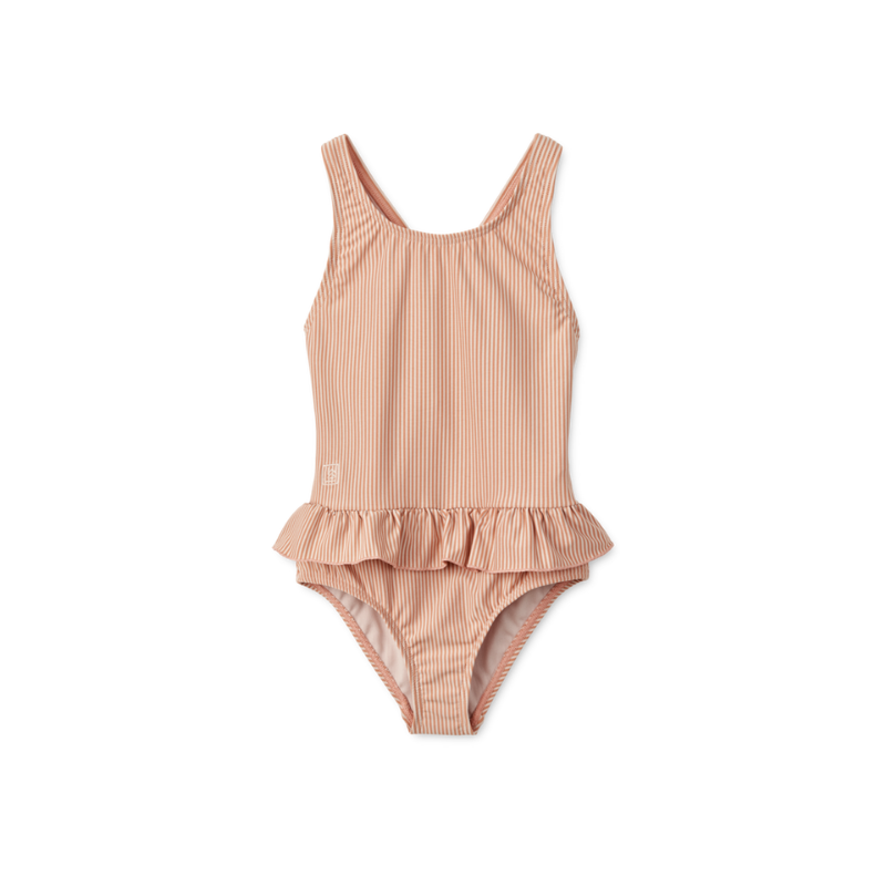 Liewood - Amara - Costume intero - Righe Rosa e Sabbia