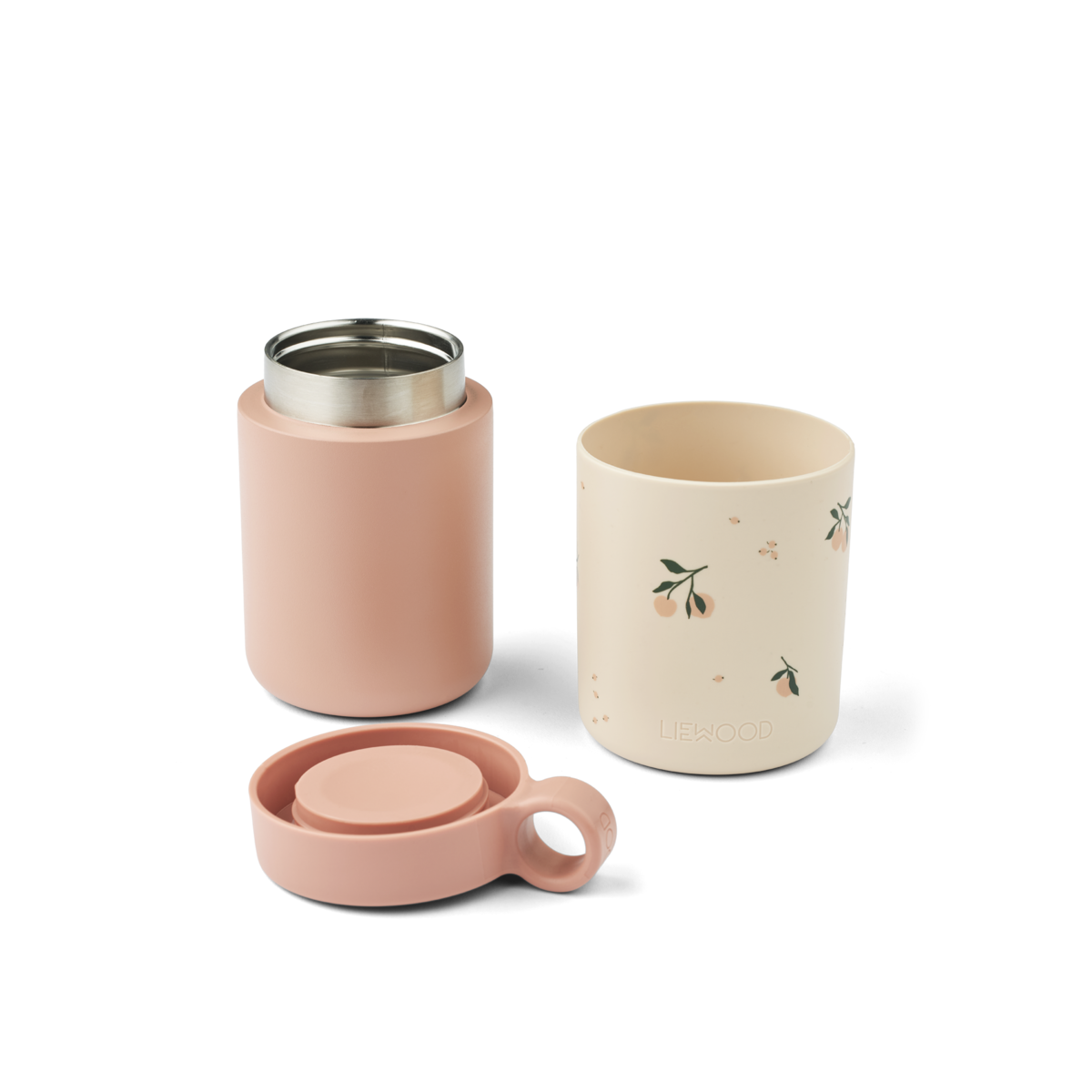 Liewood - Kian - Tazza termica con rivestimento in silicone - Rosa