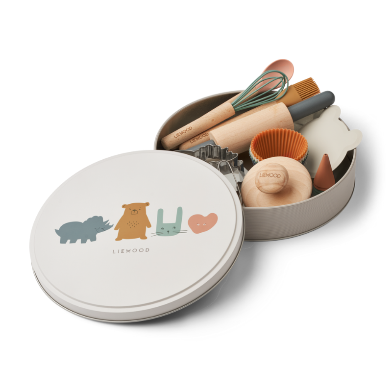 Liewood - Gaspard - Set pasticcere con scatola in latta - Sabbia