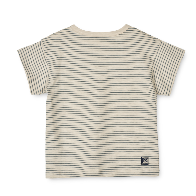 Liewood - Dodoma - maglietta T-shirt a maniche corte - Righe Blu e Crema