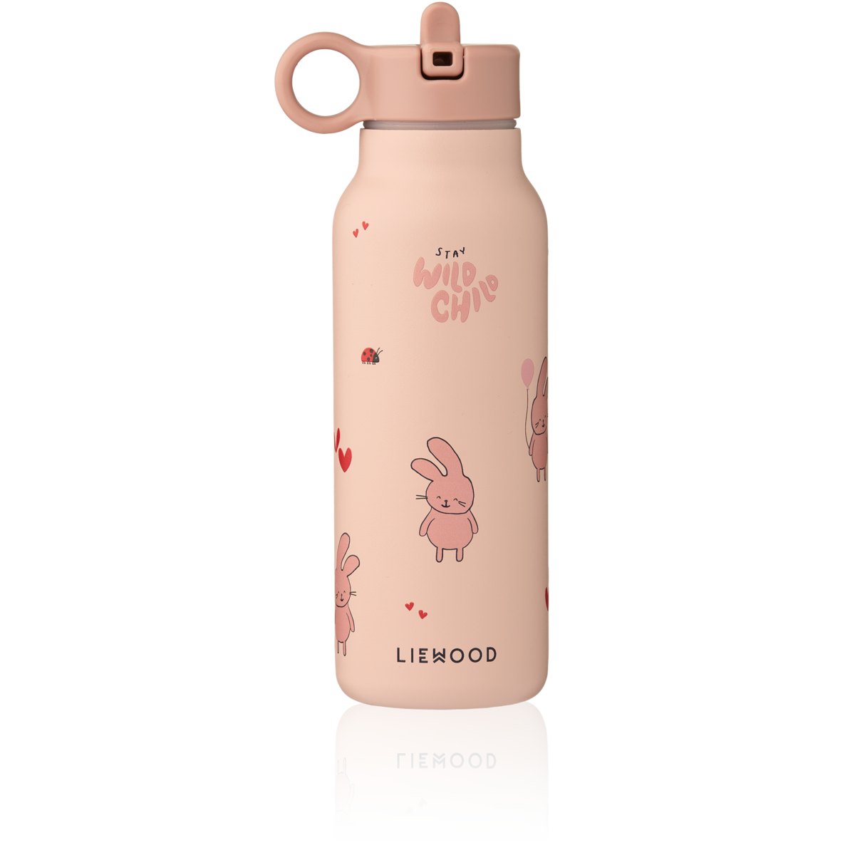 Liewood - Falk - Borraccia termica in acciaio 350ml - Wild Child Rosa