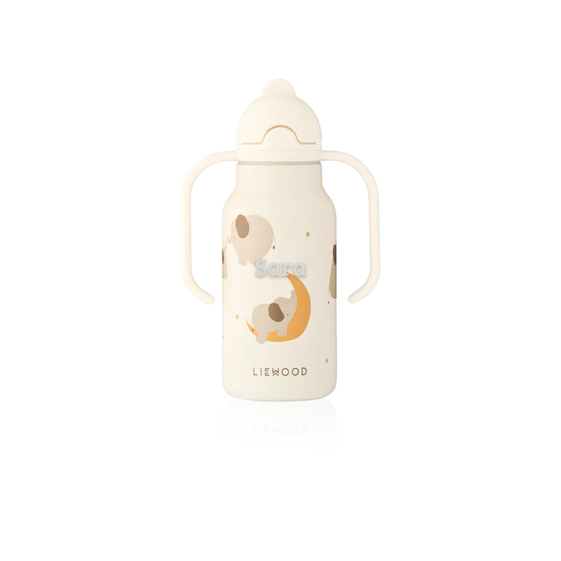 Liewood - Kimmie - Borraccia termica in acciaio con i manici 250ml - Elefantini