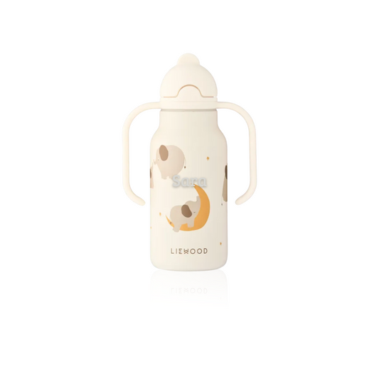 Liewood - Kimmie - Borraccia termica in acciaio con i manici 250ml - Elefantini