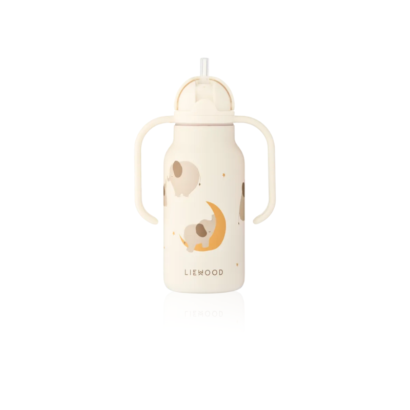 Liewood - Kimmie - Borraccia termica in acciaio con i manici 250ml - Elefantini