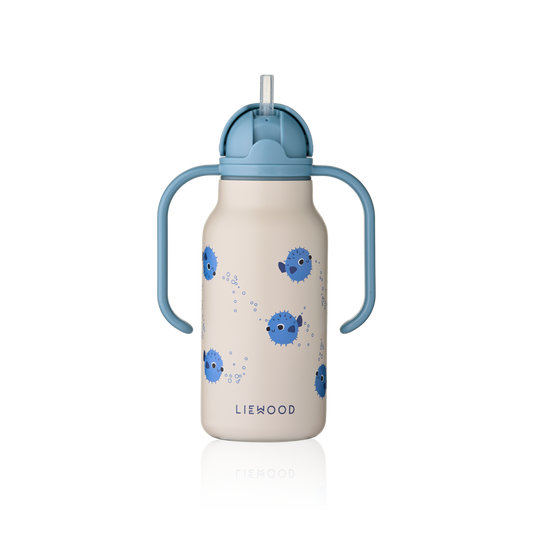 Liewood - Kimmie - Borraccia termica in acciaio con i manici 250ml - Pesce Palla