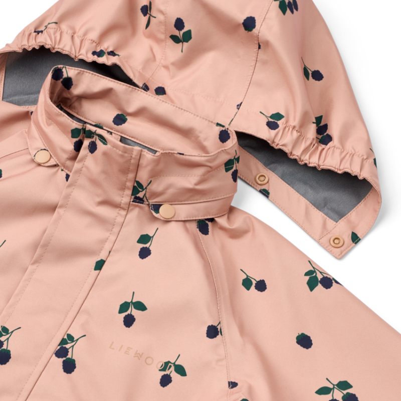 Liewood - Pedia - Completo Giacca e Pantaloni antipioggia - Bambini over 4Y - Berry Rosa