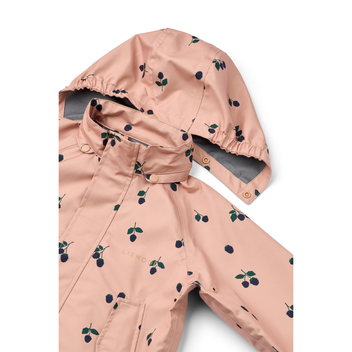 Liewood - Pedia - Completo Giacca e Pantaloni antipioggia - Bambini over 4Y - Berry Rosa