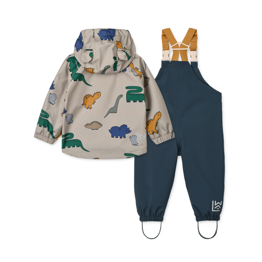 Liewood - Manu - Completo Giacca e Pantaloni antipioggia - Bambini under 4Y - Dinosauri