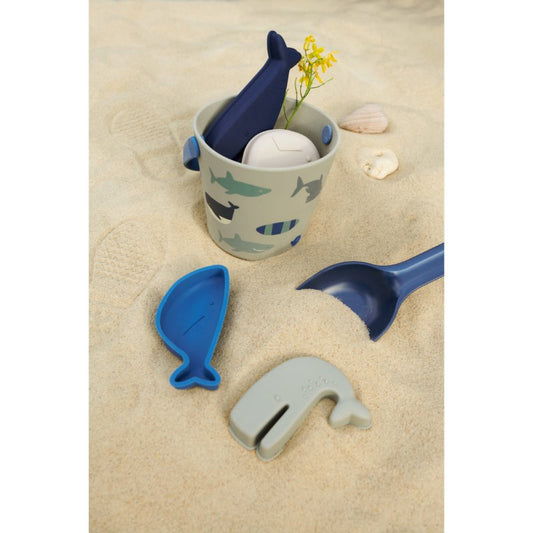 Liewood - Gilma - Set Spiaggia - Paletta secchiello e formine - Squali