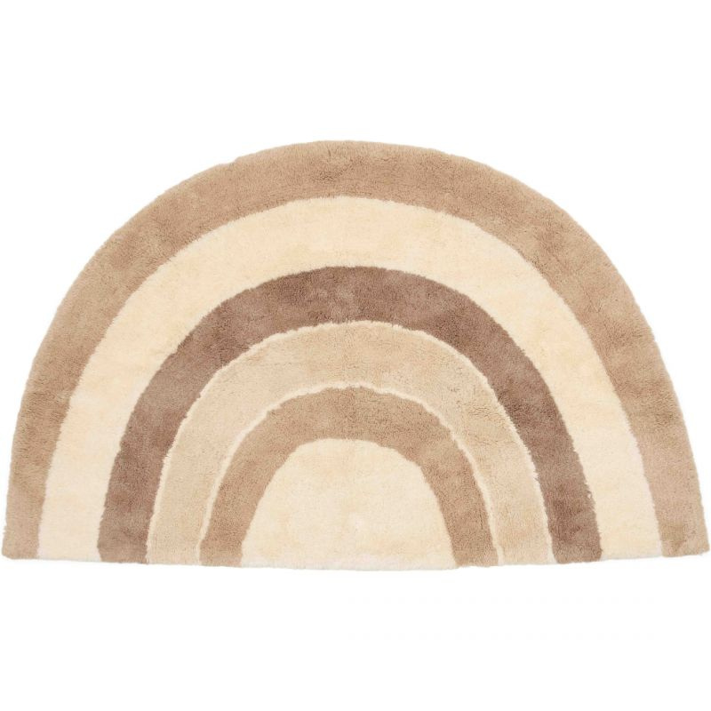 Little Dutch - Rug Rainbow - Tappeto in cotone 80x130 Arcobaleno - Naturals