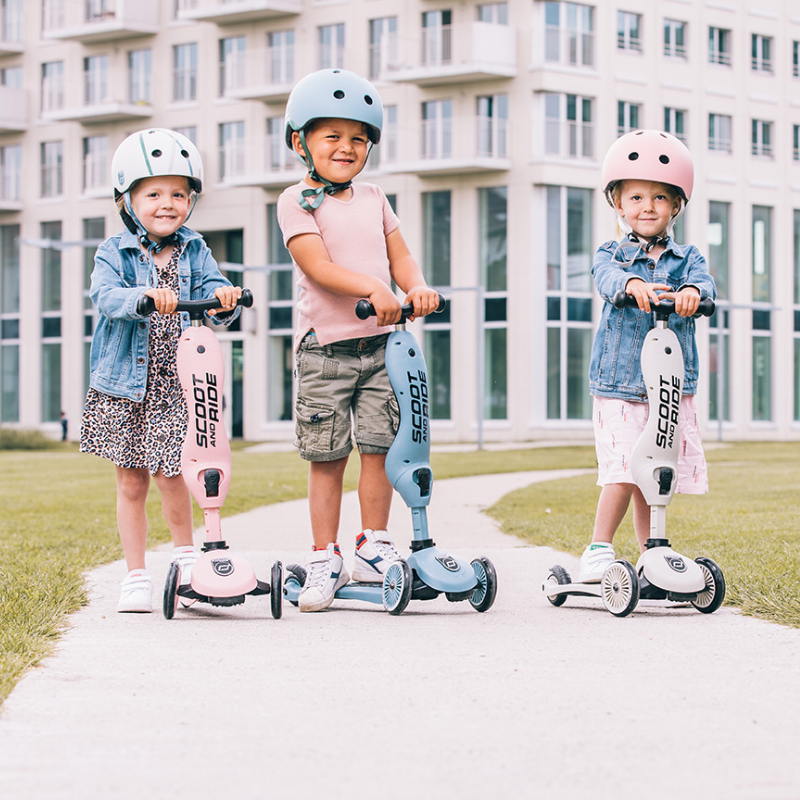 Scoot and Ride - Monopattino e Triciclo - Highwaykick 1 - Trasformabile 2 in 1 - verde Olive