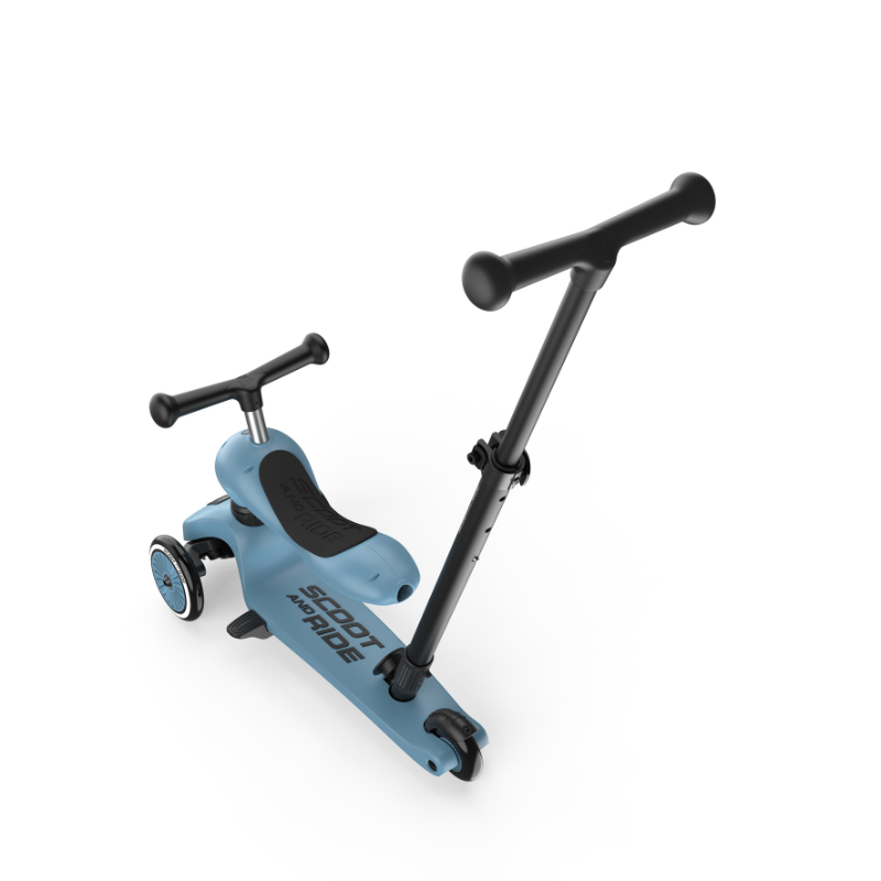 Scoot and Ride - Monopattino e Triciclo - Highwaykick push and go - Trasformabile 2 in 1 - Steel