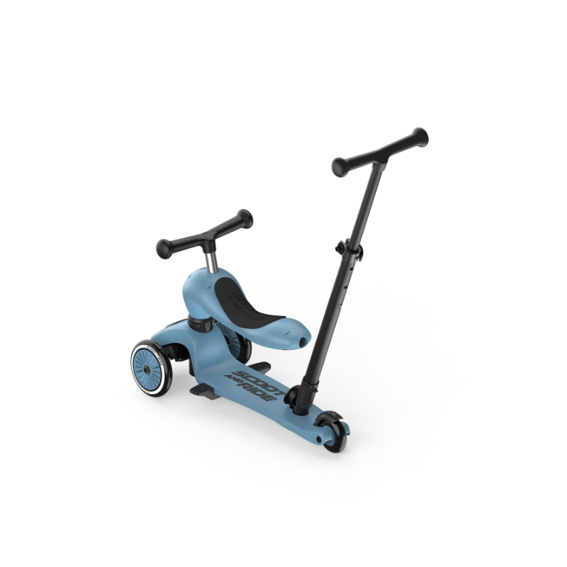 Scoot and Ride - Monopattino e Triciclo - Highwaykick push and go - Trasformabile 2 in 1 - Steel