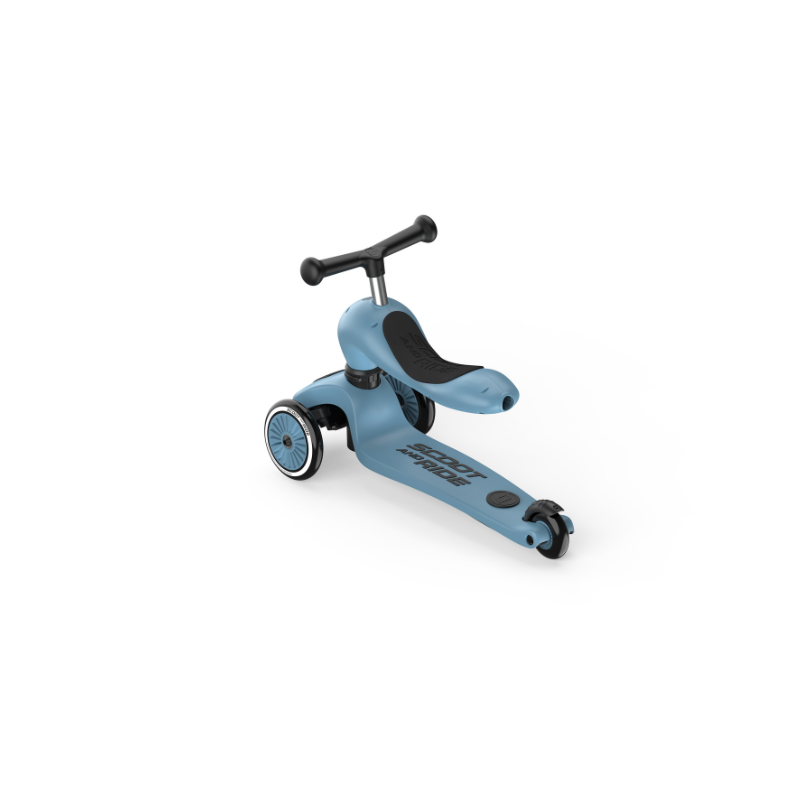 Scoot and Ride - Monopattino e Triciclo - Highwaykick push and go - Trasformabile 2 in 1 - Steel