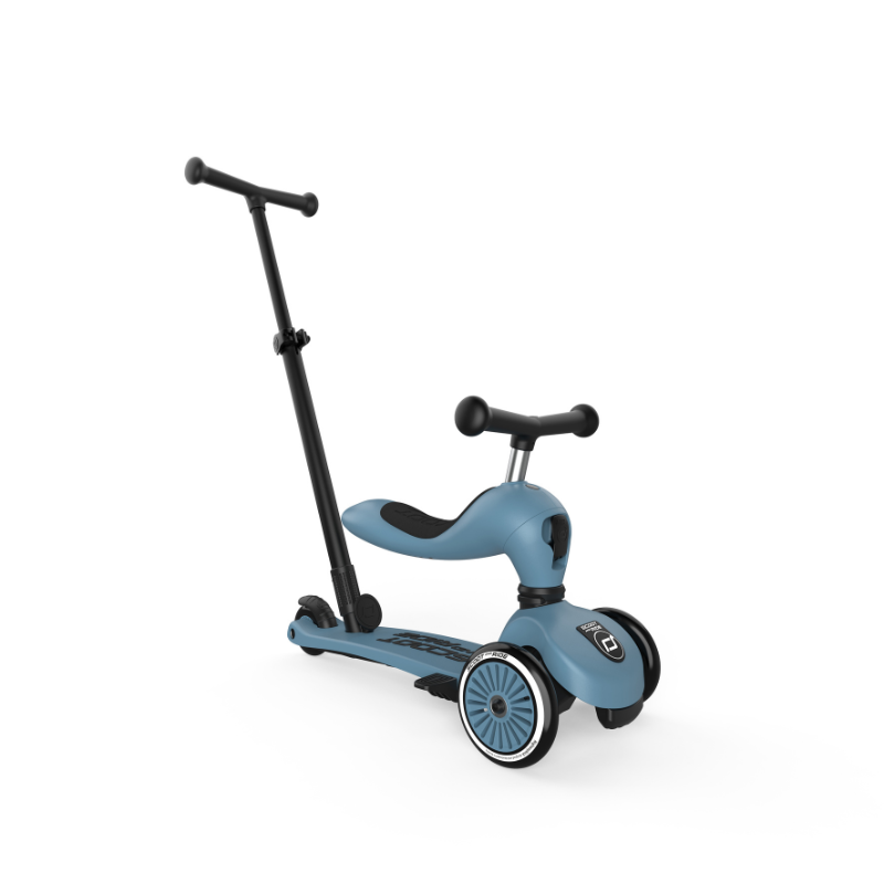 Scoot and Ride - Monopattino e Triciclo - Highwaykick push and go - Trasformabile 2 in 1 - Steel