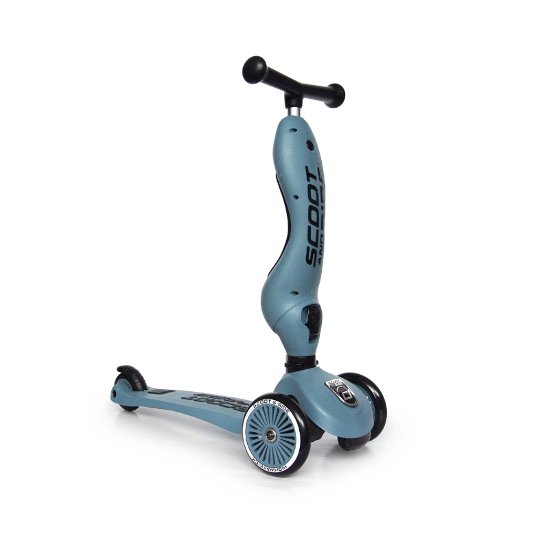 Scoot and Ride - Monopattino e Triciclo - Highwaykick 1 - Trasformabile 2 in 1 - acciaio steel