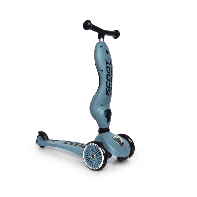 Scoot and Ride - Monopattino e Triciclo - Highwaykick 1 - Trasformabile 2 in 1 - acciaio steel