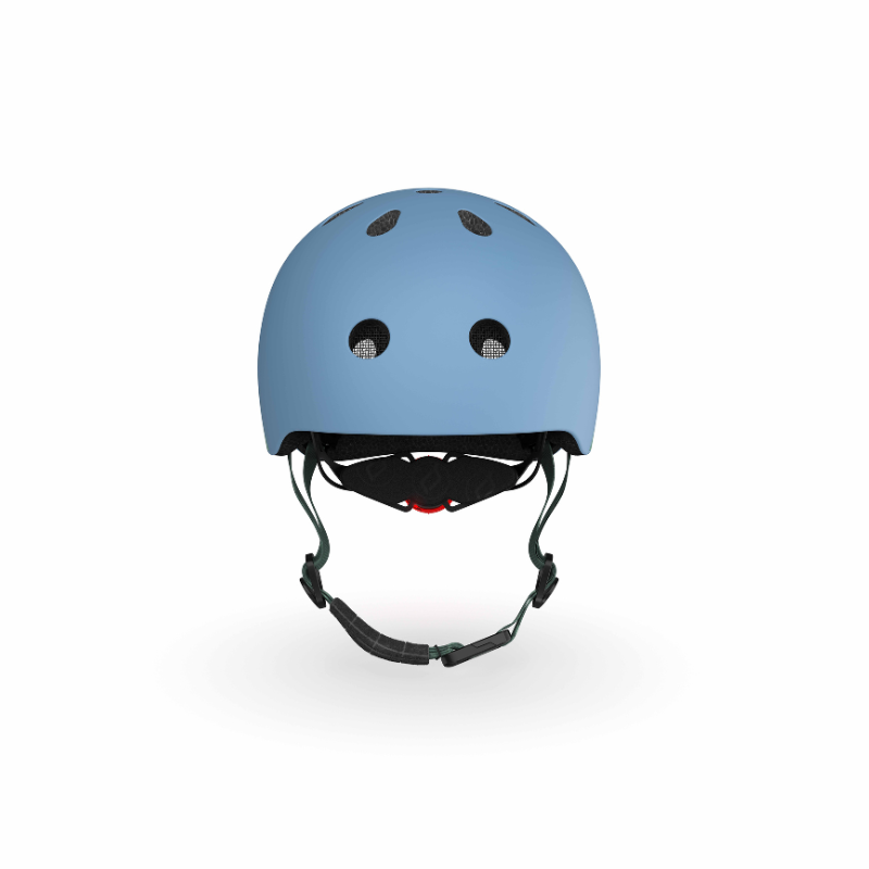 Scoot and Ride - Casco - tg. XXS-S - luce posteriore e chiusura magnetica - acciaio Steel