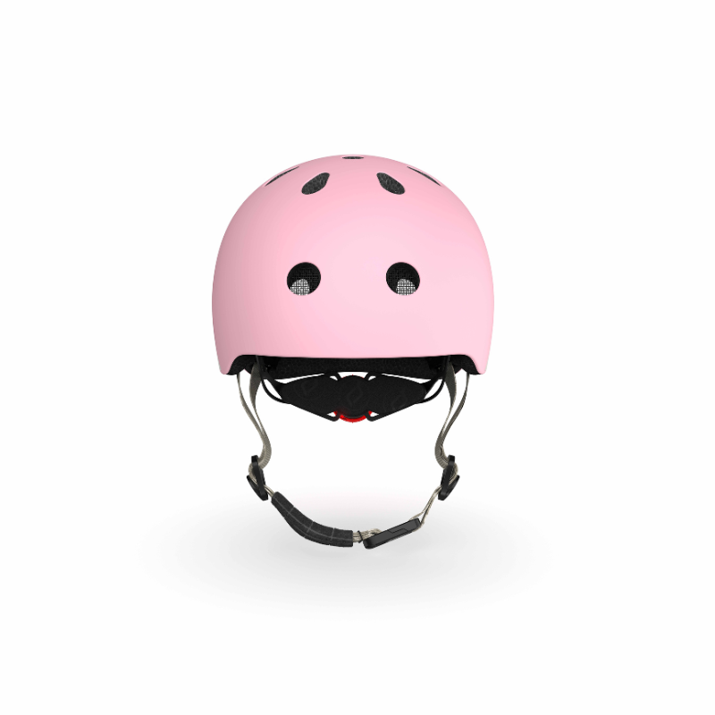 Scoot and Ride - Casco - tg. XXS-S - luce posteriore e chiusura magnetica - rosa rose